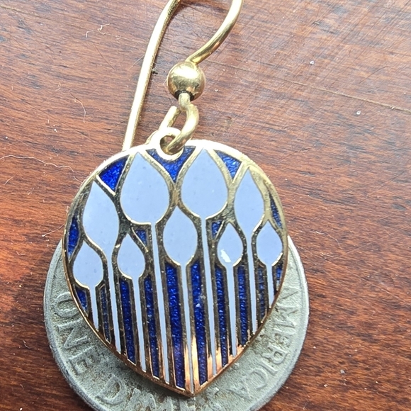 Isle of Sky Enamel earrings - Picture 6 of 8